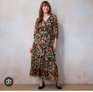 Lauren Conrad peasant maxi dress